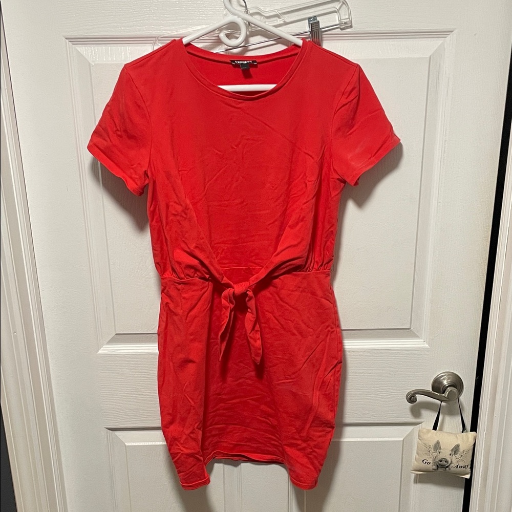 Express Vibrant Red Dress